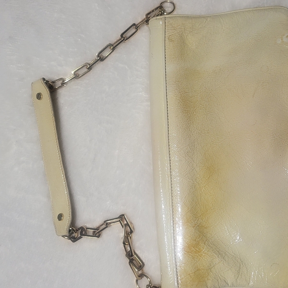 Tory Burch Cream and Gold Wristlet Clutch - Picture 4 of 11